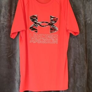 Under Armour Vibrant Red Camo Logo Tee
